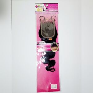 Lace Closure Motown Tress 4"x5" HD Invisible Baby Closure Hand Tie Natural 7A+